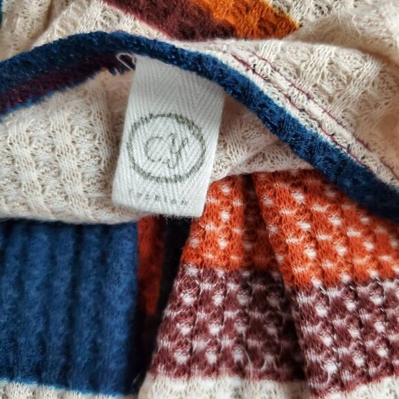 CJ Apparel Women’s Large Striped Open Front Cardigan Long Sleeve Lightweight - Picture 5 of 6